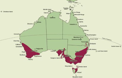 ARACHNORCHIS Distribution Map sm